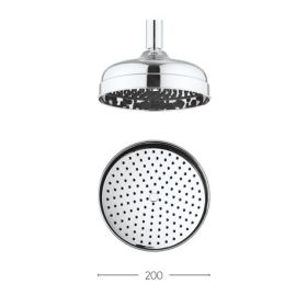 Crosswater Belgravia 200mm Easy Clean Showerhead