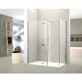 Novellini Kuadra HL Shower Panel with Fixed Deflector