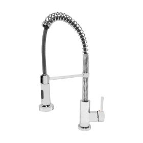 Just Taps Spring Pull Out Single Lever Sink Mixer Swivel Spout