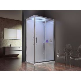 Novellini EON 2P120x80 Standard Sliding Door Enclosure (No Dome)