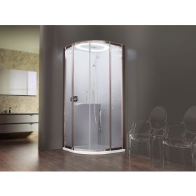 Novellini EON R90 Standard Quadrant Sliding Door Enclosure (No Dome)