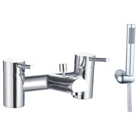 Just Taps Plus Eco Deck Mounted Bath Shower Mixer With Kit