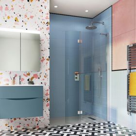 Crosswater Shower Enclosures Design 8 Silver Walk In Easy Access 1400mm