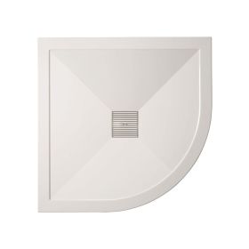 Crosswater Stone Resin Shower Trays 25mm Central Waste Quadrant 800mm