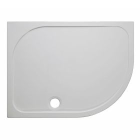 Crosswater Stone Resin Shower Trays 45mm Edge Waste Offset Quadrant900 x 1200mm Quad (R)
