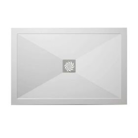 Crosswater Stone Resin Shower Trays 25mm Central Waste Rectangular 800 x 1200mm