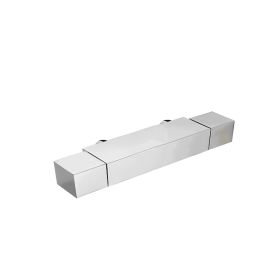 Just Taps Square Thermostatic Bar Shower Valve Dual Handle - Chrome