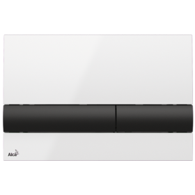 Alca Basic Flush Plate – White/Black