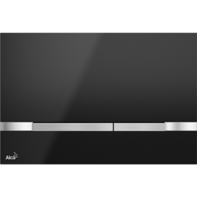 Alca Stripe flat flush plate - black