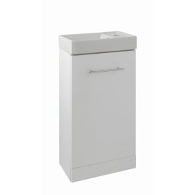Just Taps Pace 400 Floor Mounted Unit with Basin – White