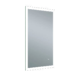 Just Taps Image Rectangular LED Illuminated Bathroom Mirror 800mm H x 450mm W - Chrome