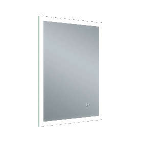 Just Taps Image Rectangular LED Illuminated Bathroom Mirror 700mm H x 500mm W - Chrome