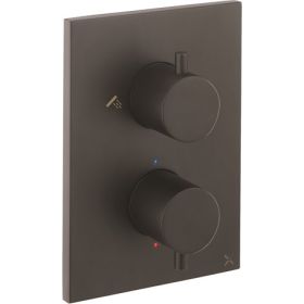 Crosswater MPRO Matt Black Crossbox 2 Outlet Multi-flow Trim Set 1510 Valve