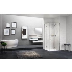 Novellini Young 2GS Corner Entry Bi-Fold Shower Enclosure
