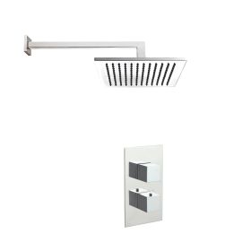 Just Taps Square Thermostat with Overhead