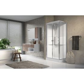 Novellini Media2.0 A100x80 Corner Entry Sliding Shower Enclosure