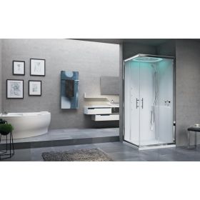 Novellini EON A100x80 Hydromassage Sliding Door Enclosure (No Dome)