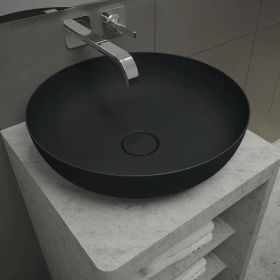 Kaldewei Miena 380mm Washbasin with Easy Clean & Sound Insulation 3181 - Matte Catania Grey - 909406003715