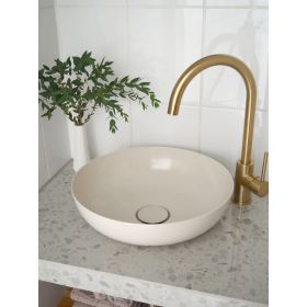 Kaldewei Miena 380mm Washbasin with Easy Clean & Sound Insulation 3181 - Seashell Cream - 909406003728