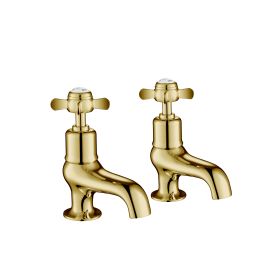 Just Taps Grosvenor Pinch Antique Brass Edition Bath Taps