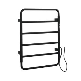 Just Taps Aero Matt Black Electric Towel Radiator