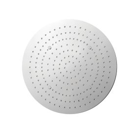 Just Taps Aquamist round ceiling mounted overhead shower with mist function 380mm-Chrome