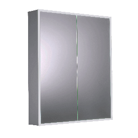 Just Taps Mirror cabinet with sensor switch and shaving socket 600mm