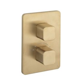 Crosswater Atoll/ Glide II & Marvel Crossbox 1 Outlet Valve (1000 Valve) - Brushed Brass