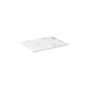 Saneux AUSTEN 50cm countertop - Matt Carrara White - Solid surface - 12mm