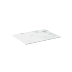 Saneux AUSTEN 60cm countertop - Matt Carrara White - Solid surface - 12mm