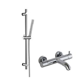 Just Taps Bath Filler with Slider Rail