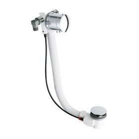Crosswater Bath Pop-up Waste with Filler, Extended 90 cm