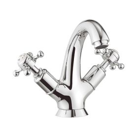 Crosswater Belgravia Crosshead Highneck Basin Monobloc without pop-up waste