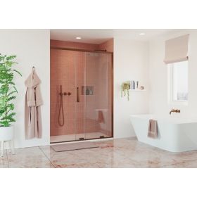 Crosswater Optix 10 Single Sliding Door Brushed Bronze