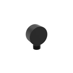 Saneux COS round shower outlet elbow - Matt Black