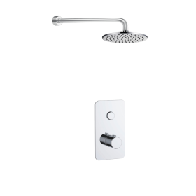 Just Taps Hugo 1 Outlet Touch Thermostat with Overhead Shower