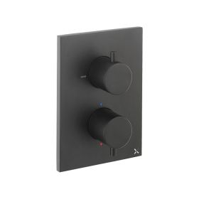 Crosswater MPRO Crossbox 2 Outlet Valve Trimset Matt Black