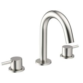 Crosswater MPRO 3 Hole Basin Mixer Tap - Brushed Stainless Steel