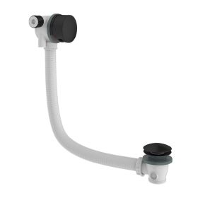 Crosswater MPRO Matt Black Bath Filler With Click Clack Waste
