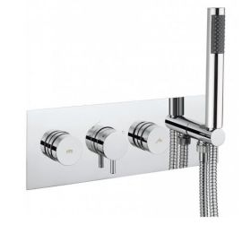 Crosswater Dial Valve 2 Control with Kai Lever and Handset