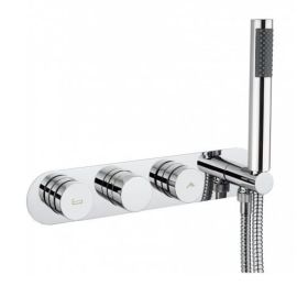 Crosswater Dial Bath Valve with Central Trim and Handset