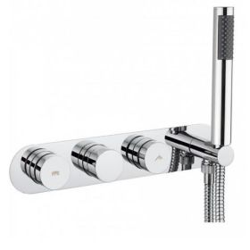 Crosswater Dial Valve 2 Control with Central Trim and Handset