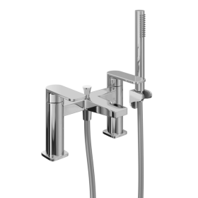 Abacus Edge Deck Mount Bath Shower Mixer Chrome
