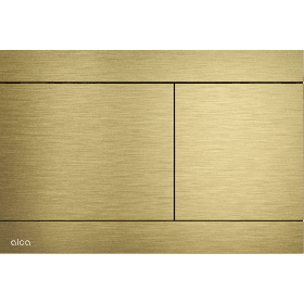 Alca Fun Flat Flush Plate - PVD Brushed Gold