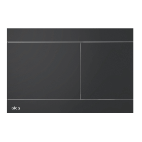 Alca Fun Flat Flush Plate 5mm Thick - Matt Black