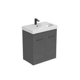 Saneux AUSTEN 72cm 2 door floor standing unit -Matt Iron Grey