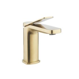 Crosswater Glide II Basin Monobloc - Brushed Brass