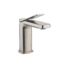 Crosswater Glide II Basin Monobloc - Brushed Stainless Steel Effect 