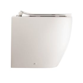 Crosswater Glide II Matt White Back to Wall Rimless Toilet & Soft Close Seat