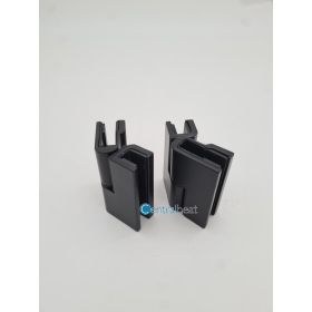 Crosswater Gallery 180deg Deflector Panel Hinges (pair) Matt Black 